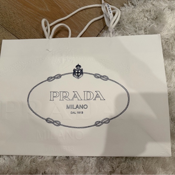 Prada Pink and Gold Geometric Hair Scrunchie - Picture 3 of 3